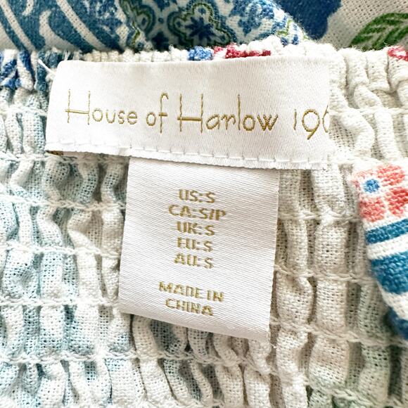 House of Harlow 1960 Parrot Tropical  Multicolor Romper Women’s Size Small - Picture 12 of 15